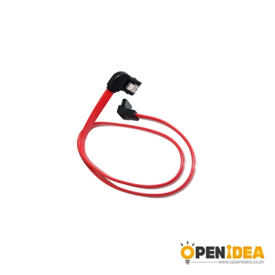SATA 케이블 시리얼 ATA DATA 다운 90도 to 좌 90도 7P 0.5M [OPEN-BL032-013]