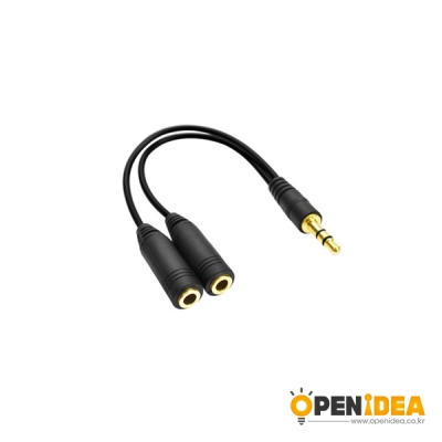 스마트폰 이어폰 마이크 분리형 변환 젠더 케이블 0.5M 3.5mm [OPEN-CH006-005]