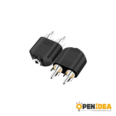 스테레오 3.5 F to 2RCA M 젠더 [OPEN-CH006-010]