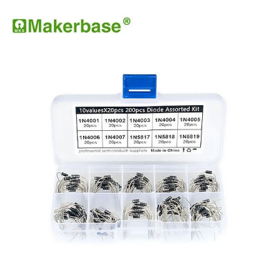 정류기 다이오드 분류 전자 키트 1N4001-1N4007 1N5817-1N5819 10종 200pcs [OPEN-KA21-012]