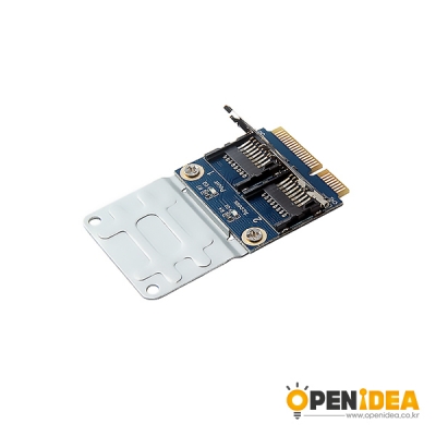 mini pcie to 2 Micro SD TF 노트복 SSD 카드리더기 [OPEN-TX74-075]