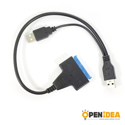SATA to 듀얼 USB2.0 전원 케이블 변환기 2.5/3.5 pc 하드 드라이브 [OPEN-CD080-020]