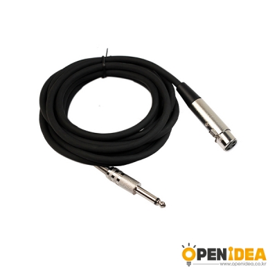 핸드폰 PC TYPE-C to XLR 캐논 오디오 마이크 연장 케이블 3M [OPEN-BL012-004-02]
