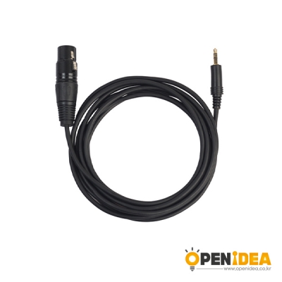 3.5mm 캐논 수-암 플러그 오디오 마이크 연장 케이블 3M [OPEN-BL012-006]