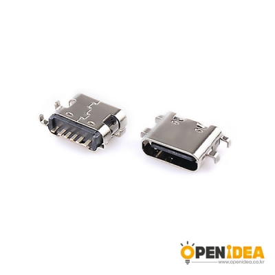 USB 3.1 타입C 암 소켓 커넥터 6P 1.6 [OPEN-CO005-018]
