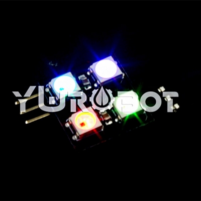 [YwRobot] WS2812 풀컬러 2X2 도트 매트릭스 LED 모듈 [ELB061007]