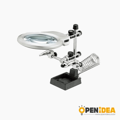 인두기 스탠드 LED 5배 확대경 납땜 받침대 TU-1063T [OPEN-GF036-004]