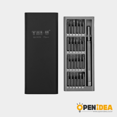 정밀 드라이버 세트 십자 일자 별 삼각 Y자 24종 TU-9125 [OPEN-GF037-003]