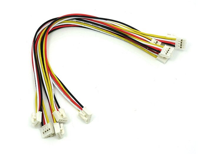 Grove - Universal 4 Pin Buckled 20cm Cable (5 PCs pack) [110990027]