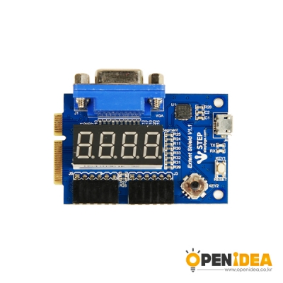 STEP PCIE 확장 시리얼 모듈 FPGA 개발보드 VGA PMOD 세그먼트 [OPEN-TX87-018]