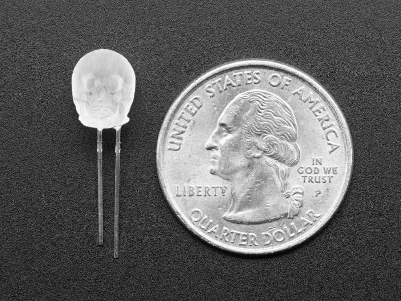 dLUX-dLITE Cool White Skull Shape LEDs 5 Pack by Unexpected Labs