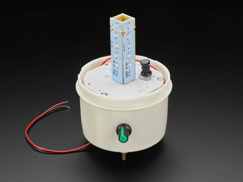 Rotating LED Warning Light with Adjustable Volume Buzzer Alarm