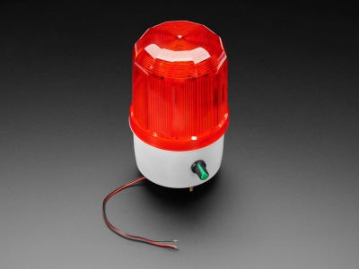 Rotating LED Warning Light with Adjustable Volume Buzzer Alarm