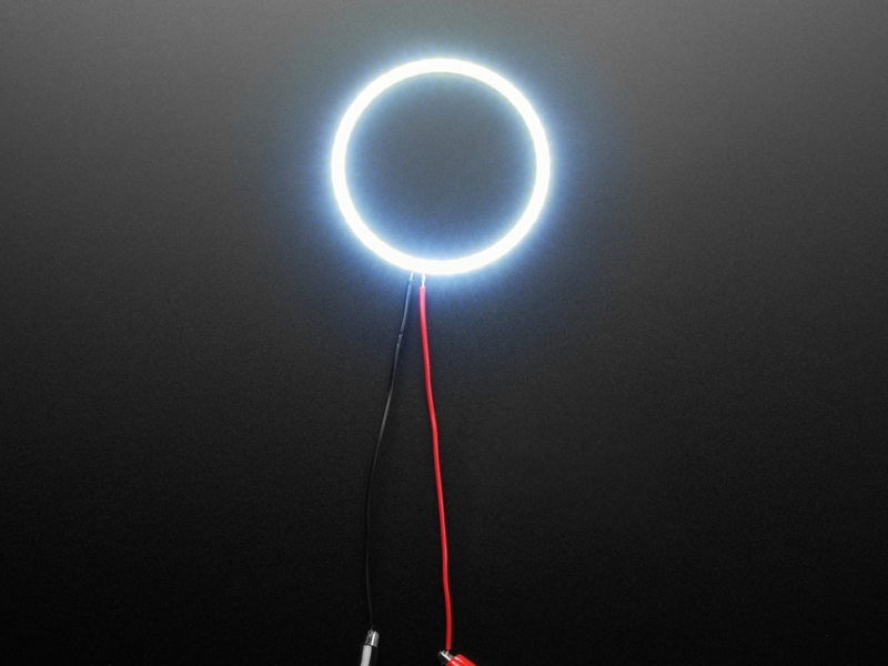 Cool White LED Ring Light PCB - 70mm Diameter - 5V Power