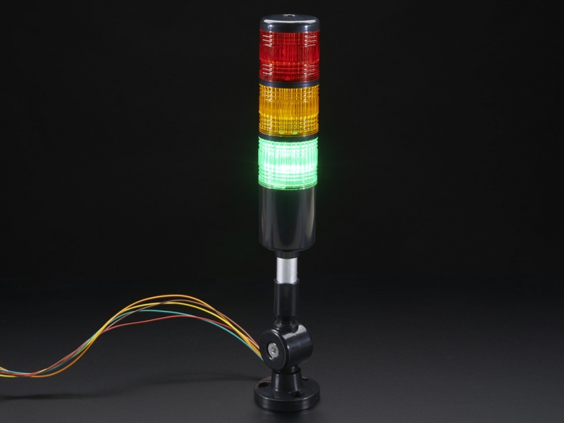 Tower Light - Red Yellow Green Alert Light with Buzzer - 12VDC