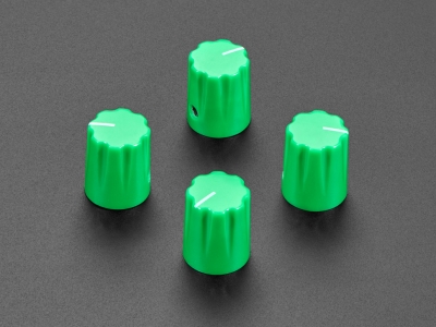 Green Micro Potentiometer Knob - 4 pack