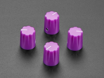 Violet Micro Potentiometer Knob - 4 pack