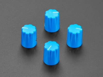 Blue Micro Potentiometer Knob - 4 pack