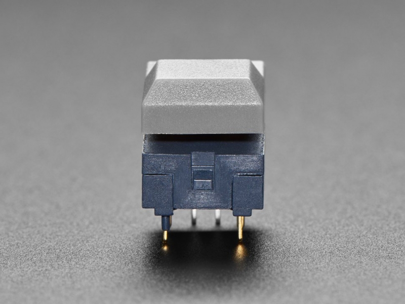 Step Switch with LED - Three Pack of Gray Plastic with Red LED - PB86-A1