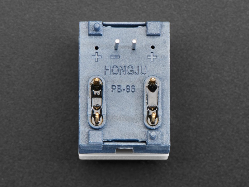 Step Switch with LED - Three Pack of Gray Plastic with Red LED - PB86-A1
