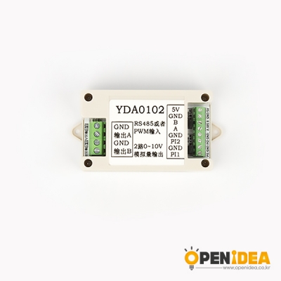 DAC모듈 YDA0102 PWM-DAC 모듈 호스트 컴퓨터 디버깅 485 modbus [OPEN-TX21-019]