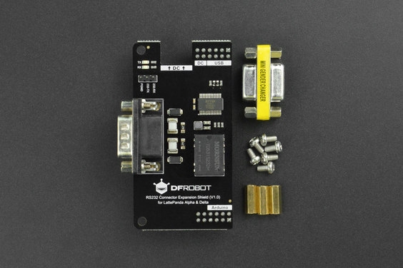 RS232 Connector Expansion Shield for LattePanda Alpha-Delta