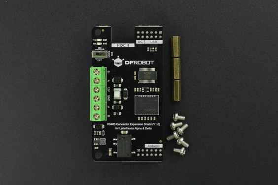 RS485 Connector Expansion Shield for LattePanda Alpha-Delta