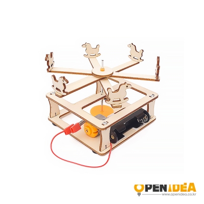 DIY 회전목마 어린이 초등 학생 과학 실험 스템 교육 키트 R-11A [OPEN-KA23-008]