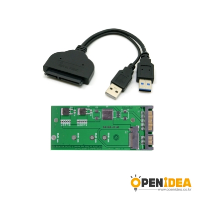 CY USB 3.0 하드 디스크 NGFF M.2 to SATA SSD 하드 디스크 카드 어댑터 컨버터 케이블 [OPEN-CM057-008]