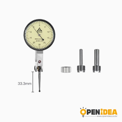 SanLiang 다이얼 레버 게이지 마그네틱 천분율 고정밀 레버리지 표시기 측정 도구 322-205 0-0.5mm [OPEN-GA033-005]