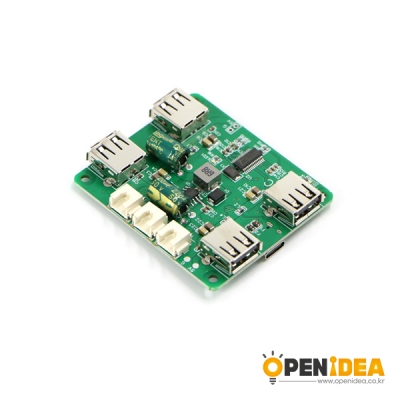 WHEELTEC USB2.0 hub ROS 부품 USB2.0 허브 확장보드 5V 5A 전원공급 11-26V [OPEN-TH68-030]