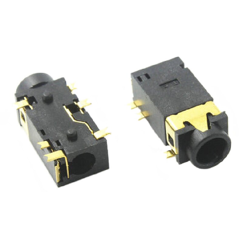 PJ-342 DC 전원 소켓 커넥터 전원 공급 장치 암 전원 연결 잭 3.5mm PJ342 6pin（100PCS）[OPEN-ZCM59-23]