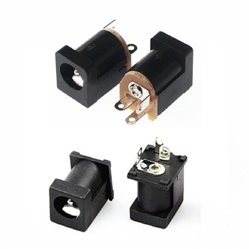 DC-012 DC 전원 소켓 커넥터 전원 공급 장치 암 전원 연결 잭 5.5x2.1mm DC012A（100PCS）[OPEN-ZCM59-24]
