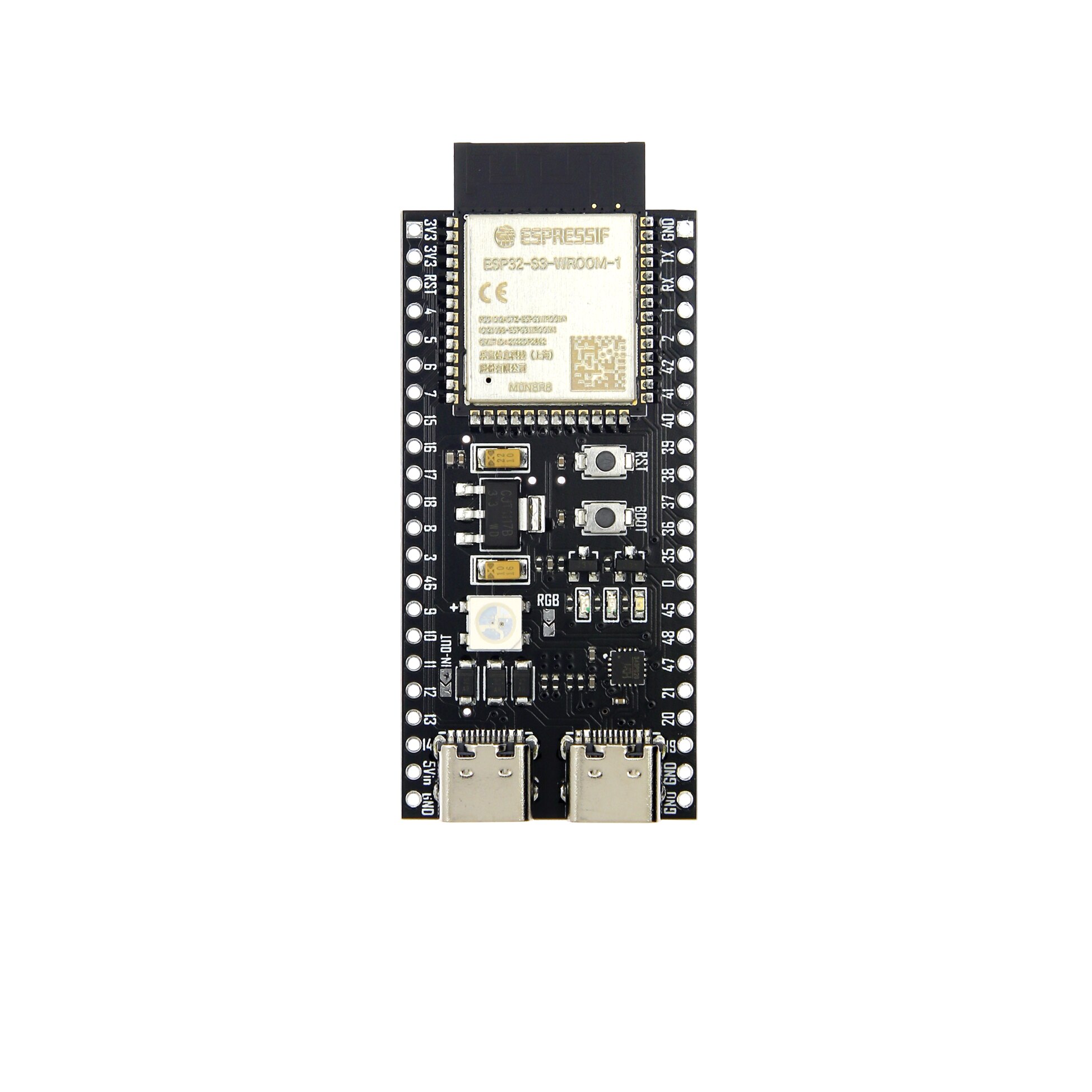 ESP32-S3-N8R2 N8R8 N16R8 듀얼 타입-C USB Micropython ESP32S3 VCC-GND 개발보드 [OPEN-ZTC63-04]