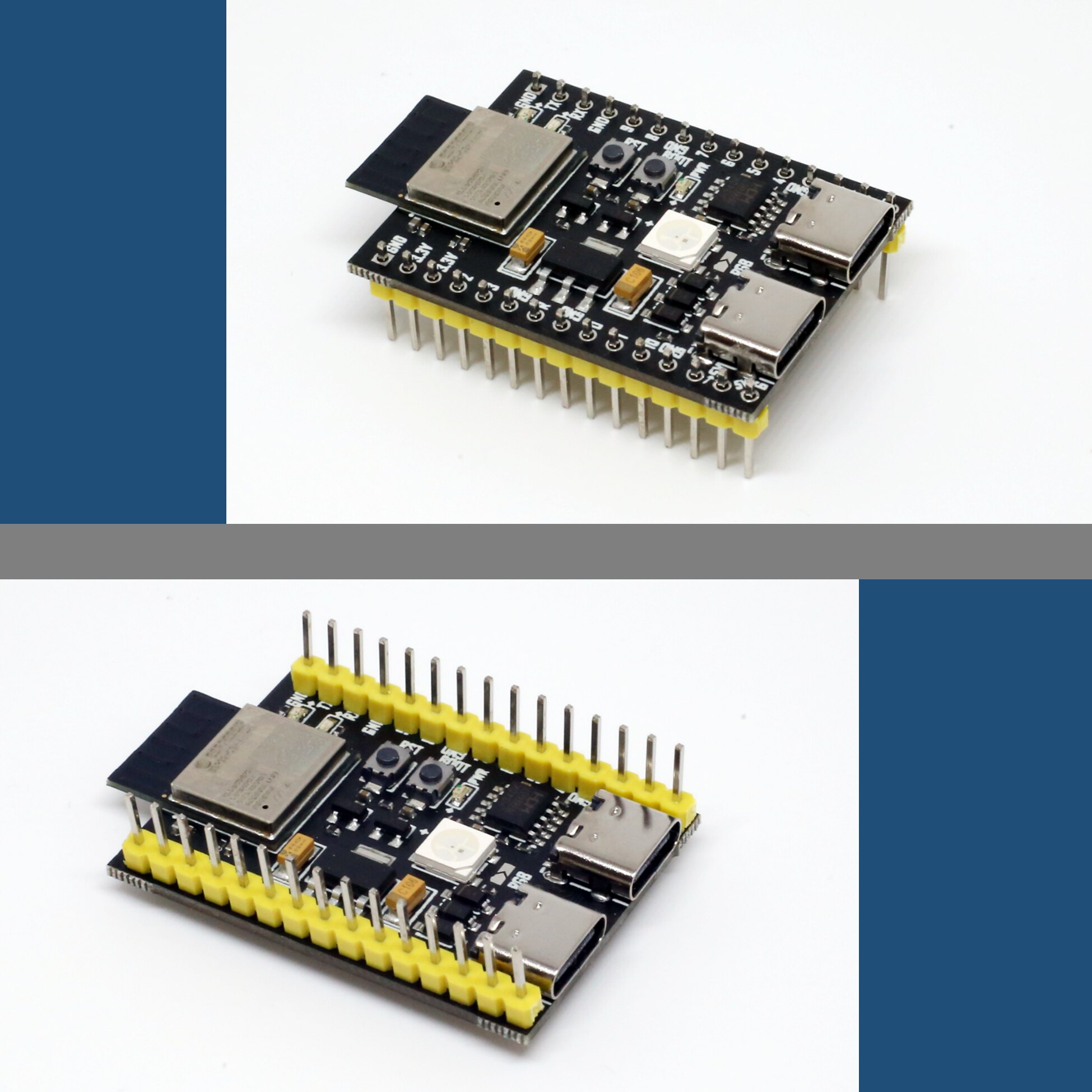 ESP32-C3-DevKitM-1 듀얼 USB 개발 보드 Pyboard CircuitPython Micropython wifi [OPEN-ZTC63-06]