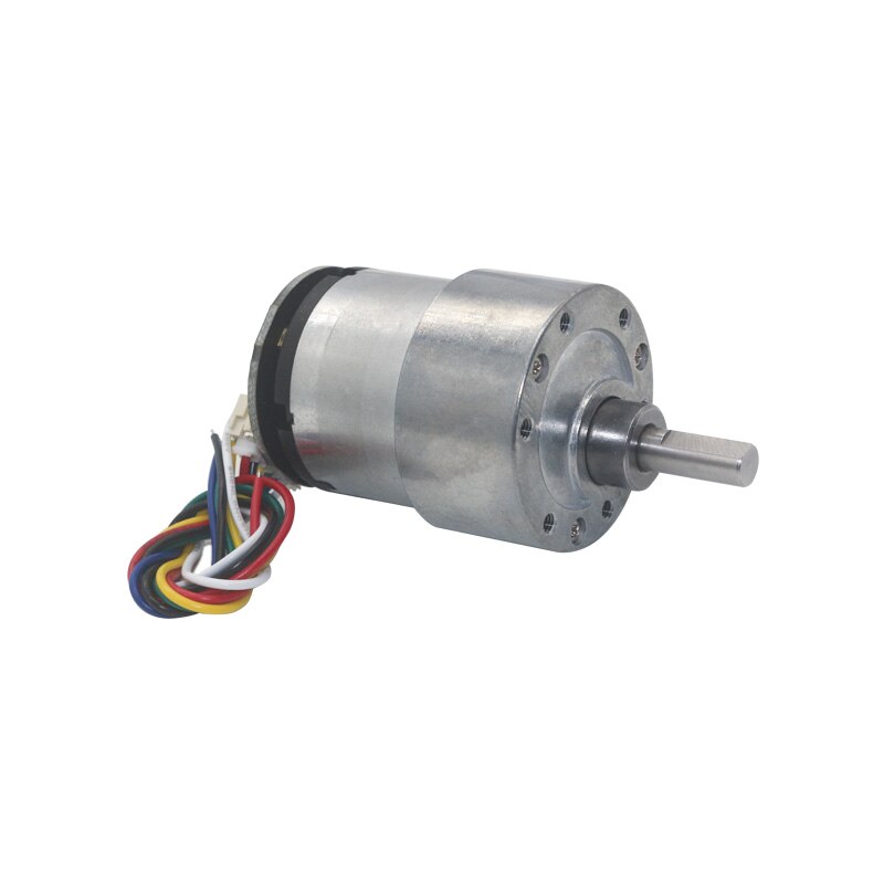 편심 샤프트 37mm 기어드 모터 12V 24V 7RPM-1590RPM DC 기어 모터 2 상 신호 피드백 인코더 11 펄스T [OPEN-ZMA23-15]