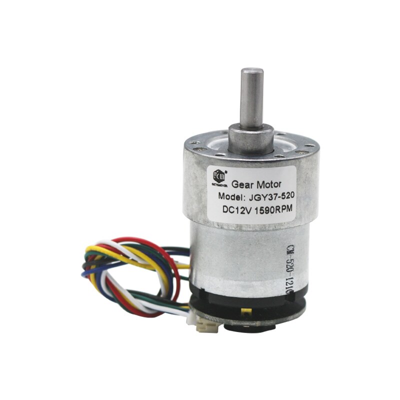 편심 샤프트 37mm 기어드 모터 12V 24V 7RPM-1590RPM DC 기어 모터 2 상 신호 피드백 인코더 11 펄스T [OPEN-ZMA23-15]