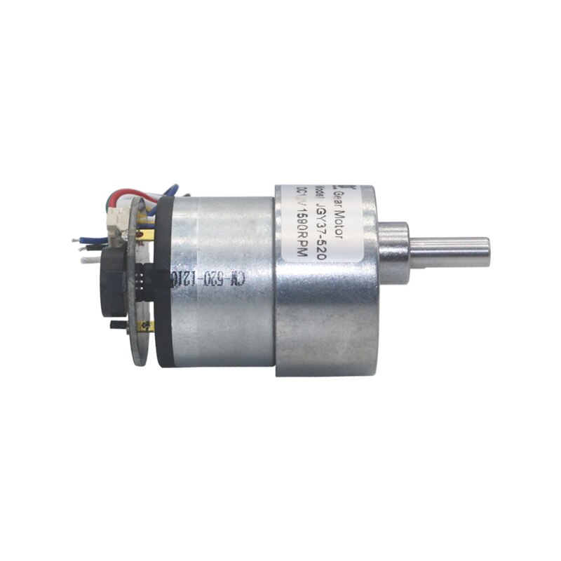 편심 샤프트 37mm 기어드 모터 12V 24V 7RPM-1590RPM DC 기어 모터 2 상 신호 피드백 인코더 11 펄스T [OPEN-ZMA23-15]
