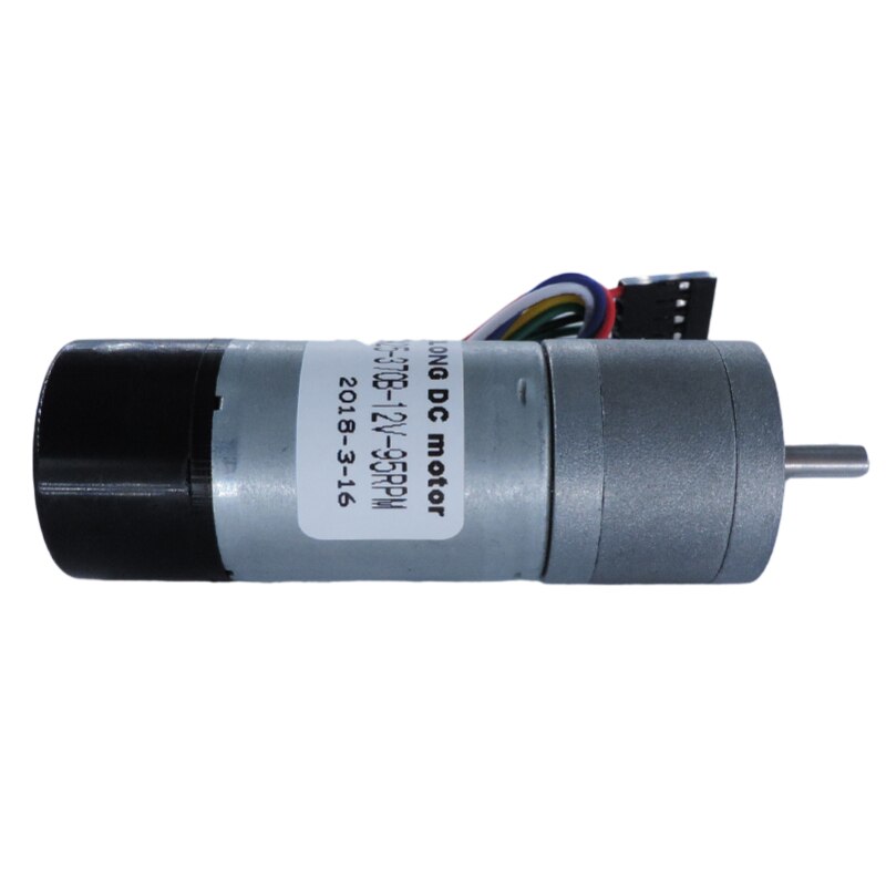 12V 전기 모터 Jga25-370B Dc 기어 모터 인코더 저속 브러시 DIY 마이크로 감속기 토크 모터 금속 기어 박스 감속기 [OPEN-ZMA23-01]