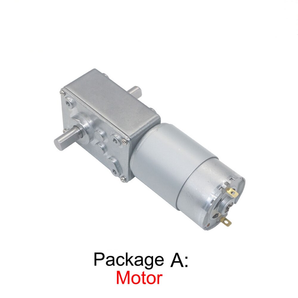 A58SW-555S 6-24V 웜 기어 모터 12V 더블 샤프트 높은 토크 도어 잠금 자기 잠금 지능형 장치 [OPEN-ZMA22-50]