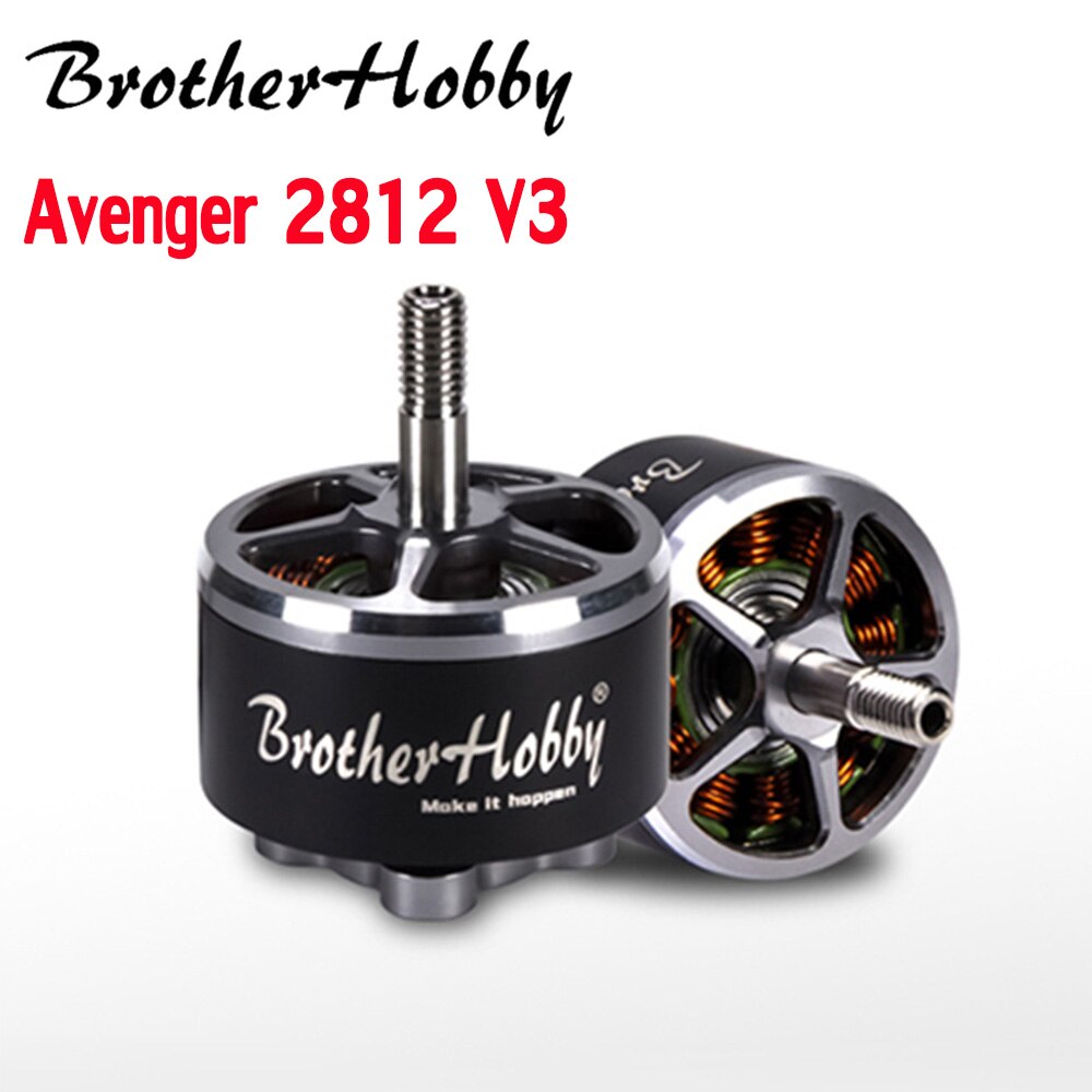 Brotherhobby Avenger 2812 V3 900KV 1115KV 브러시리스 모터 5-8S 티타늄 중공 축 RC FPV용 7-9 인치 프로펠러 [ZMA24-42]