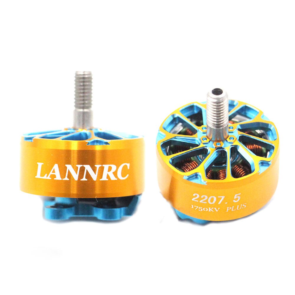 LANNRC 2207.5 1750KV 1950KV 2550KV 3-6S 브러시리스 모터 5mm 샤프트 호환 RC FPV 레이싱 드론 용 5 인치 프로펠러 [ZMA24-47]