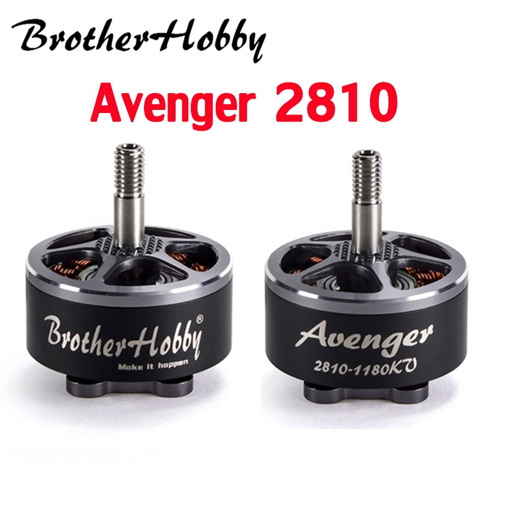 Brotherhobby-어벤져스 2810 1180 1500KV 4-6S 브러시리스 모터 티타늄 합금 중공 축 포함 RC FPV 멀티콥터 레이싱 드론 용 [ZMA24-50]