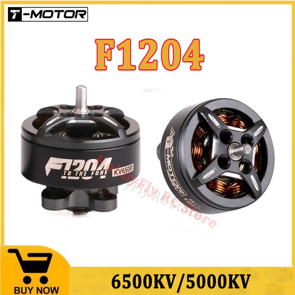 T-MOTOR F1204 1204 6500KV 5000KV 2-3S 마이크로 브러시리스 모터 2.5-3 인치 Cinewhoop RC FPV 레이싱 무인 항공기 [ZMA24-52]