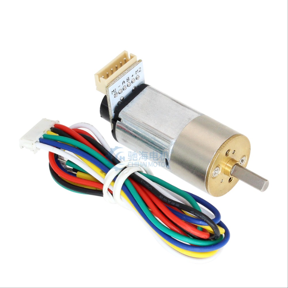 모터 CHR-GM16-030PA ABHL DC9V 12V 7PPR DC 기어 모터 1750rpm 6v 플랫 DC 기어 모터 인코더 포함 [OPEN-ZMA25-112]