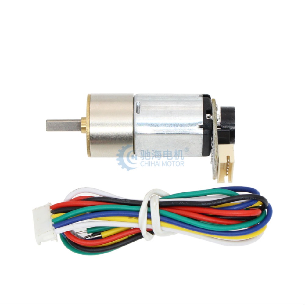 모터 CHR-GM16-030PA ABHL DC9V 12V 7PPR DC 기어 모터 1750rpm 6v 플랫 DC 기어 모터 인코더 포함 [OPEN-ZMA25-112]
