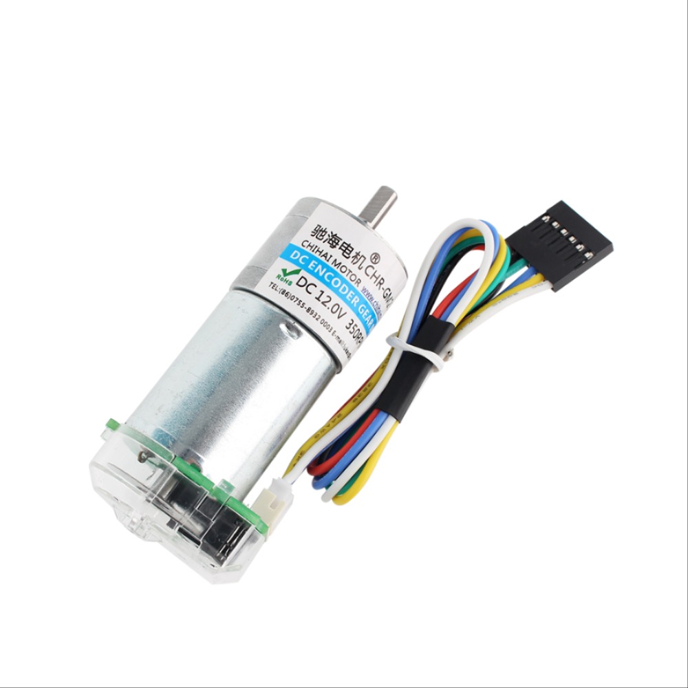 CHR-GM25-370PE 25mm 11350RPM 속도 감속기 360CPR 광전 인코더 지능형 전기 제어 장난감 자동차에 대 한 6V 12V 24V [OPRN-ZMA25-197]