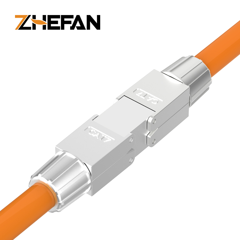 네트워크 케이블 Cat6a 차폐 Cat7 Ftp Cat6a 네트워크 커넥터 Rj45 통과 Rj45 Cat7 플러그 Cat6a 커넥터 [ZCM66-01]