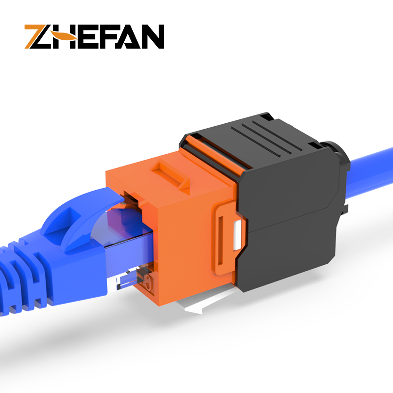 네트워크 도구 없음 Utp 비차폐 키스톤 잭 Rj45 Cat6A Ftp 도구 없음 키스톤 잭 [ZCM66-02]