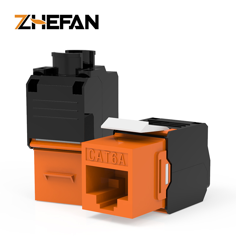 네트워크 도구 없음 Utp 비차폐 키스톤 잭 Rj45 Cat6A Ftp 도구 없음 키스톤 잭 [ZCM66-02]